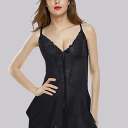 BILLEBON Self Design Net Baby Doll-image-15