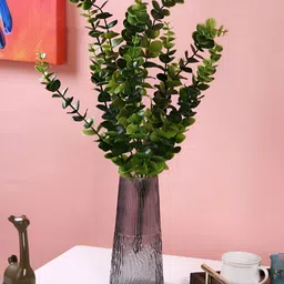 TAYHAA Green 2 Pieces Artificial Flower With Pot-0