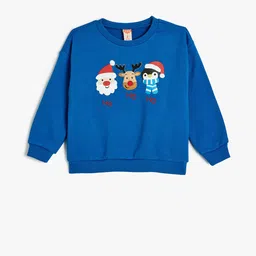Koton Boys Printed Pullover Sweatshirt-image-32