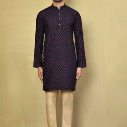 Arihant Rai Sinha Men Printed Regular Pure Cotton Kurta with Pyjamas-picture-7