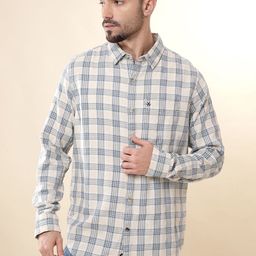 WROGN Men Comfort Tartan Checks Opaque Checked Casual Shirt-picture-39