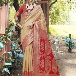 Anouk Rustic Ethnic Motifs Woven Design Kanjeevaram Saree-picture-40