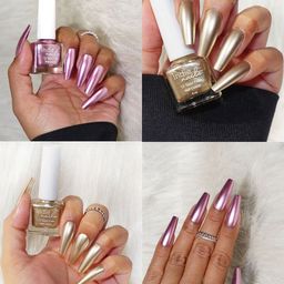 Indie Nails Set Of 2 12 Toxic Free Nail Polish- 5 ml Each- Misty Rose & Solar Light image 3