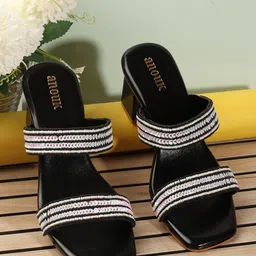 Anouk Women Embellished Block Heel Sandals-6