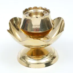 Exotic India Brass Lotus Designed Incense Holder-image-8