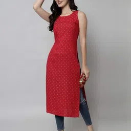 Rainy Rose Women Viscose Rayon Solid Straight Kurta-15