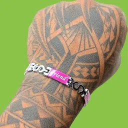 Dynamic Retail Global Men's Silver Pleated Wraparound Bracelet-image-66