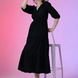Jash Creation Applique Fit & Flare Maxi Dress-picture-29