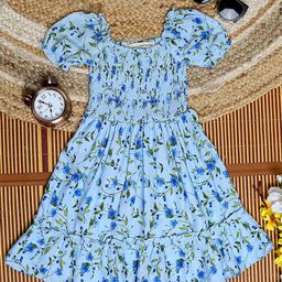 The Lion and The Fish Floral Print Puff Sleeve Fit & Flare Dress-image-23