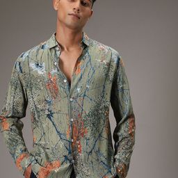 Banana Club Men Classic Floral Opaque Printed Casual Shirt-picture-29