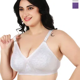 Designer Bugs Women Pack of 2 Women T-Shirt Non Padded Full coverage Bra-picture-16