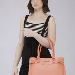 Caprese PU Oversized Structured Shoulder Bag with Applique image 5
