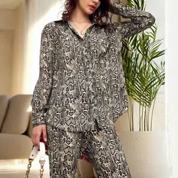 Moda Rapido Women Printed Cotton Blend Co-Ord Set-picture-21