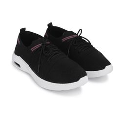 Ango Women Black Mesh Casual Shoes-image-21