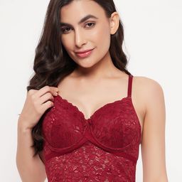 Clovia Bralette Full Coverage Underwired Lightly Padded Bralette Bra-18