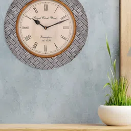 Aapno Rajasthan Black & White Printed Contemporary Wall Clock-image-11