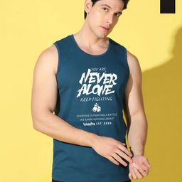 WOOSTRO Men Typography 2 Printed Raw Edge Slim Fit T-shirt-image-31