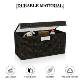 Kuber Industries Black & Beige 4 Pieces Printed Drawer Organisers With Transparent Lid image 3
