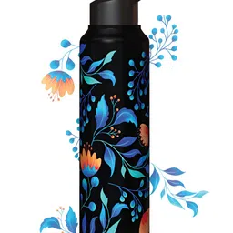 Speedex Multicoloured & Multicoloured Single Stainless Steel Printed Single Wall Vacuum Water Bottle-image-56