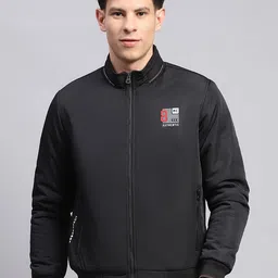 Monte Carlo Men Mock Collar Solid Casual Sporty Jacket-image-65