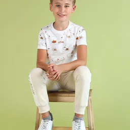 U.S. Polo Assn. Kids Boys Printed Pure Cotton T-shirt-45