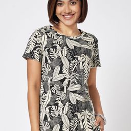 Honey by Pantaloons Women Floral Printed Round Neck Cotton Top-picture-17