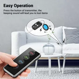 qawachh Wireless Strong Key Finder, One-Click Search ,1 Rf Transmitter and 4 Receivers Location Smart Tracker image 3