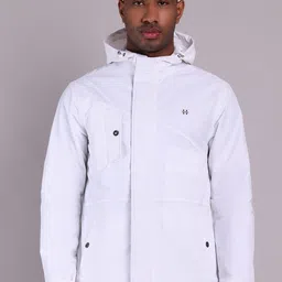 HOUSE OF VEDAS Waterproof Hooded Rain Jacket-image-91