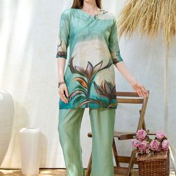 NIGHT FLOSS Printed Tunic With Palazzo Co-Ords-72