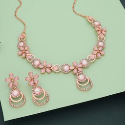 Brado Jewellery Set Of 2 Rose Gold-Plated & Silver-Plated Jewellery Set-image-38