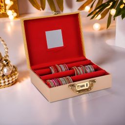 Myntra Elegant Homes Gold-Toned Set of 1 Regular Jewellery Organiser Organisers-16