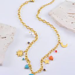 KARISHMA KREATIONS Gold-Plated Necklace-image-12