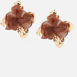 Beatnik Gold-Plated Floral Shaped Studs-image-46