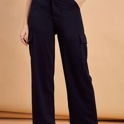 Roadster Women Relaxed High-Rise Easy Wash Cargos Trousers-picture-46