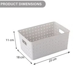 Kuber Industries Grey 3 Pieces Self Design Stackable Multi-Utility Organisers image 3