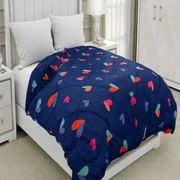 Myntra Elegant Homes Blue & Green Geometric Double Queen Fine Bedding Set-image-65