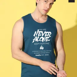 WOOSTRO Pack Of 2 Printed Combed Cotton Gym Vests VWS26(ALONE PEACOCK)(ALONE BLACK)-image-92