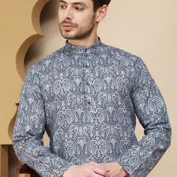 Anouk Rustic Men Paisley Printed Kurta-image-16