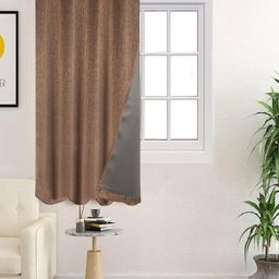 Saral Home Brown Room Darkening Window Curtains-image-76