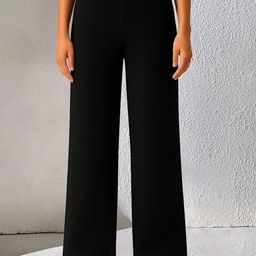 Fabflee Women Striped Comfort Straight Fit Trousers-picture-24