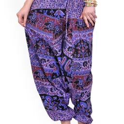 Exotic India Women Printed Relaxed Trousers-image-97