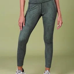 Technosport Women Printed Slim-Fit Rapid-Dry Sports Tights with Pocket-image-71