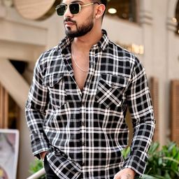 TRYBUY.IN Men Grid Tattersall Checks Opaque Checked Casual Shirt-image-75