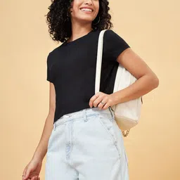 People Extended Sleeves Cotton Top-image-27