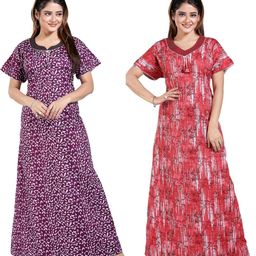 LIFE-TALE Women Multi Satin Nightdress-image-48