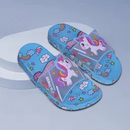 NEW STEPS Girls Printed Sliders-image-55