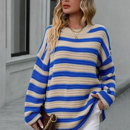 Oh Rare Women Striped Pullover-image-98