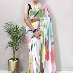 HI FI NX Floral Pure Georgette Kanjeevaram Saree-picture-24