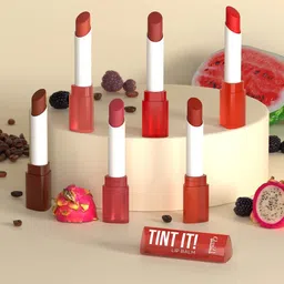 GLAM21 Set Of 2 Tint It Lip Balm With Vitamin-E & SPF15 - Rose Apple 01 & Cranberry 02 image 5