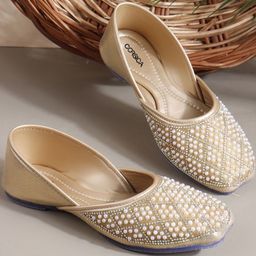 CORSICA Women Embellished Mojaris Flats-picture-4